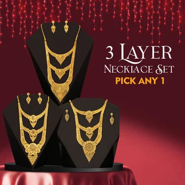 3 Layer Necklace Set Pick Any One