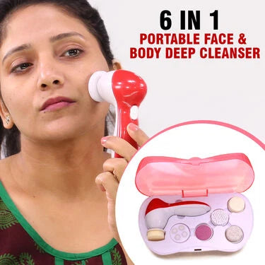 6 in 1 Portable Face & Body Deep Cleanser