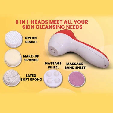 6 in 1 Portable Face & Body Deep Cleanser