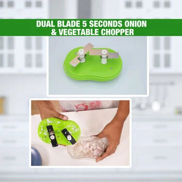Dual Blade Onion & Vegetable Chopper